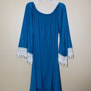 Shimmer green tunic